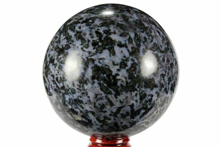 Polished, Indigo Gabbro Sphere - Madagascar #96005